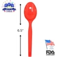 thumbnail image 4 of Red Plastic Spoons (24 Pieces) - for Parties, Durable Plasticware, Colored Spoons, Utensils, Disposable Cutlery Occasions, Party Spoon, Halloween, 4 of 4