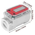 thumbnail image 3 of Electronic turbine fuel flow meter for diesel, kerosene, with digital LCD display, inlet / outlet, 3 of 5