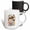 Multicolor, variant on 3drose, Fiesta Squad Colorful Text, Sombrero, Maracas, Floral Decoration Gift, 11oz Two-tone Black Mug