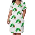 thumbnail image 2 of Vestido holgado con bolsillos, estilo coreano, para verano, 2025., 2 of 6