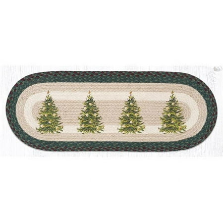 

Capitol Importing 68-508CT 13 x 36 in. OP-508 Christmas Tree Oval Patch Runner