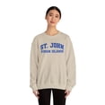 thumbnail image 4 of St. John Virgin Islands Sweatshirt Gifts Crew Neck Shirt Long Sleeve Unisex, 4 of 7