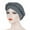 Gray, variant on Herrnalise Fashion Women Braid India Hat Muslim Ruffle Chemo Beanie Turban Wrap Cap