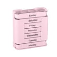thumbnail image 4 of 7-Day Medication Organizer - for Effortless Health Management, Stackable Weekly Pill Organizer with 7Compartments, Travel-Friendly(Pink), 4 of 7
