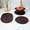 Coffee-Free Size/CO, variant on Woven Cotton Placemats Set of 3 Heat Resistant Oval Table Mats Hot Pads Trivet for Kitchen Dining Farmhouse Decor