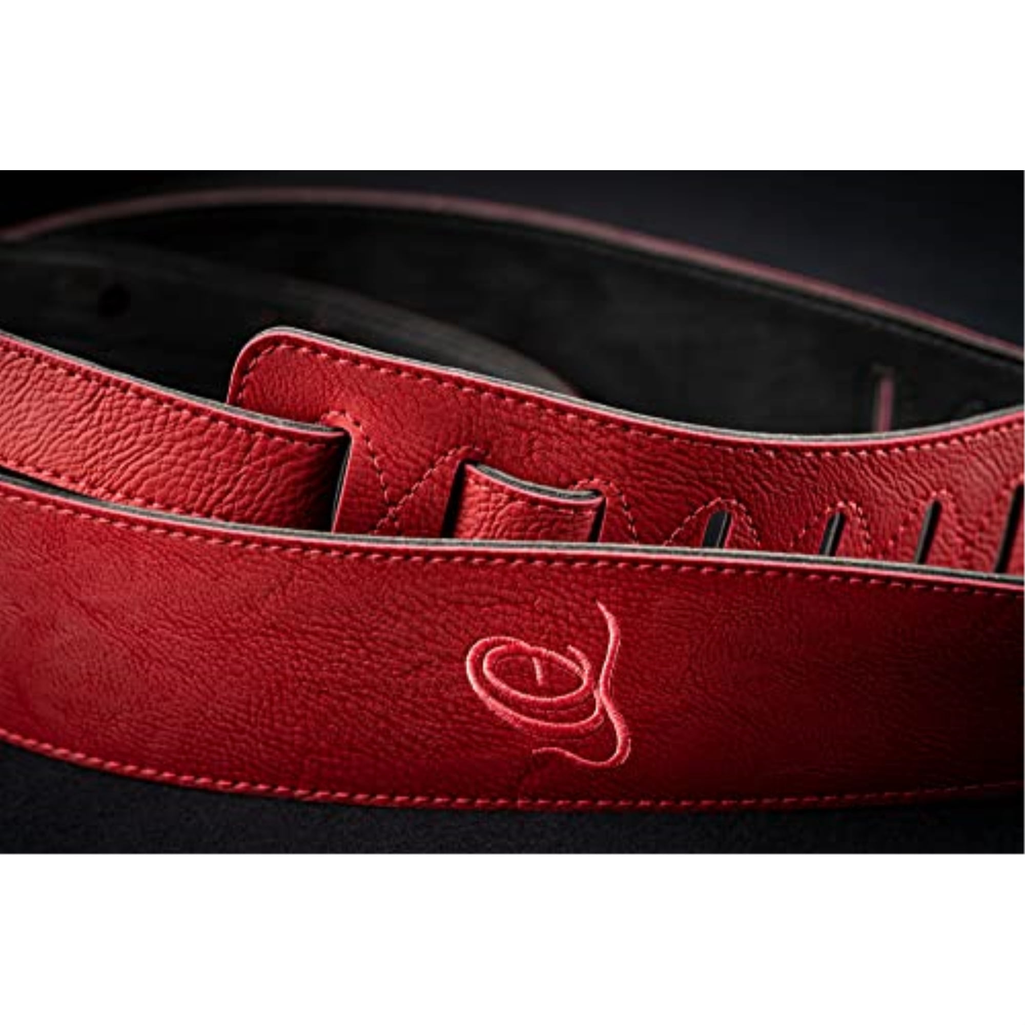 Ortega Vegan Series Guitar Straps Red 2.36 in.
