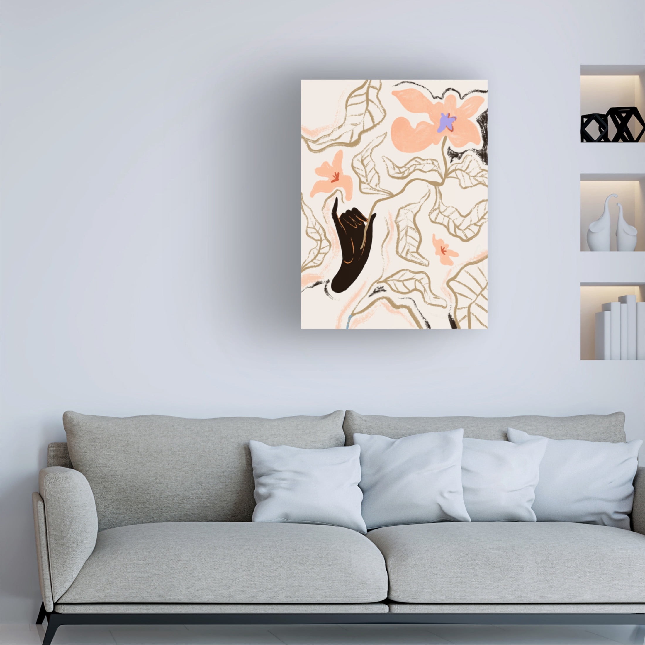 Trademark Fine Art Arty Guava  Fleur Canvas Wall Art