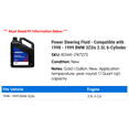 thumbnail image 2 of Power Steering Fluid - Compatible with 1998 - 1999 BMW 323is 2.5L 6-Cylinder - AC Delco, 2 of 2