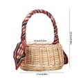 thumbnail image 2 of PENGXIANG Flower Girl Baskets Woven Storage Basket with Handle Rustic Baskets for Home Wedding Decorations  Photo Props, 2 of 11