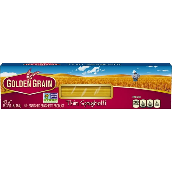 Golden Grain Thin Spaghetti, 16 Oz