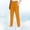 Yellow, variant on Delayuji Womens Casual Pant Ice Silk Solid Color Comfortable Active Fit Work Pants Daily Wear