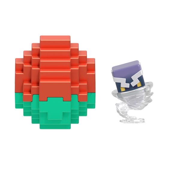 Minecraft Mini Mode Spawn Egg with Surprise Mini Figure, 1.5-inch Collectible Toy, Breez-Y Whirlwind