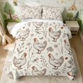 thumbnail image 2 of Erosebridal Chicken Quilt Full for Boys Girls, Vintage Herbs Full Bedspread Sets, 3 Pieces 1 Coverlet and 2 Pillowcases, 2 of 7