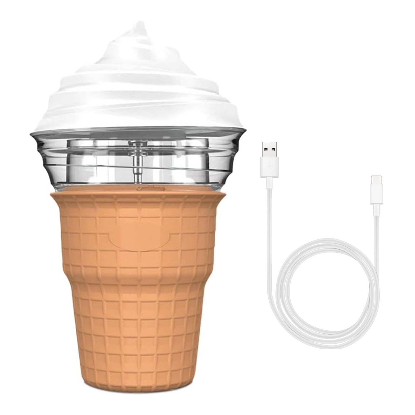Homelife Electric Ice Cream Maker Quick DIY Fruit Ice Cream Machine for Homemade Gelato Sorbet Yogurt Milkshakes Drinks