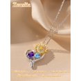 thumbnail image 2 of Sunflower Gifts for Women Birthstone necklace S925 sterling silver, 2 of 6