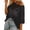 184#Black, variant on Crochet Knit Sweater for Women Summer Hollow Out Pullover