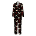 thumbnail image 5 of SJLDQY Valentines Women's Pajamas Set 2 Peice Pjs Set for Women Valentine's Day Bowknot Graphic Long Sleeve Pajama Tops Pants Soft Comfy Homewear Sleepwear Outfits, 5 of 5