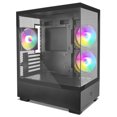 thumbnail image 1 of Gabinete Gamer Getttech GCM-550AC-02 Mini tower Cristal templado diseño acuario 7 ventiladores RGB (3 instalados) VGA 320 mm Enfriador CPU 155mm USB HD AUDIO, 1 of 11