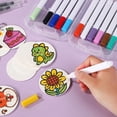 thumbnail image 4 of 3D Foam Texture Kit Puffy Paint Kit,Including 30PCS Foam Texture Acrylic Colors Marker Pen,3 Paper,24 W, 4 of 8