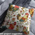 thumbnail image 2 of Castle Fairy Cute Rooster Fabric by the Yard 1 Yard,Farmhouse Animal Home Decor Fabric by the Yard,Chic Flower Room Decor Fabric by the Yard,Microfiber Teens Bedroom Decor, 2 of 6