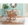 thumbnail image 6 of Linon Reedhaven Set of 2 Windsor Back Side Chairs in Medium Oak Brown Beechwood, 6 of 12