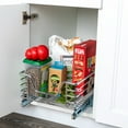 thumbnail image 4 of Household Essentials Glidez Multipurpose Chrome-Plated Steel Pull-Out/Slide-Out Storage Organizer for Under Cabinet Use - 1-Tier Design - Fits Standard Size Cabinet or Shelf, Chrome, 4 of 10