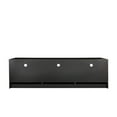 thumbnail image 7 of TV Cabinet for TV Up to 80 Inch, Minimalist Wood TV Stand with Open Locker and 3 Storage Drawers, Modern Gaming Media Console for Living Room Bedroom Lounge Room, Easy Assembly, Black, 7 of 7