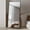 Black, variant on Full Length Floor Mirror 65x22 Black Aluminum Tempered Glass Mirror with Stand for Bedroom Living Room