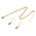 thumbnail image 1 of Conjunto de collar y aretes navideños, Material de aleación en forma de corazón, peso ligero, conjunto de joyería decorativo atractivo para mujer, 1 of 10