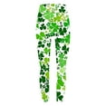 thumbnail image 4 of lcziwo Clearance Items, St Patricks Day Leggings for Women Casual Stretchy High Waisted Yoga Pants Trendy Shamrock Print Running Leggings Full Length Tight Trousers Multicolor XXL, 4 of 7
