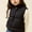 Black, variant on Cropped Vests for Girl Winter Warm Fashion Sleeveless Puffer Jacket Casual Button Quilted Outerwear New Girls Outerwear Jacket Gray 3-4 Years