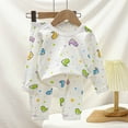 thumbnail image 2 of WEAIXIMIUNG Christmas Solid Color Children's Hoodie Set With Thick Fall And Winter Homewear Pajamas 90-100cm, 2 of 5