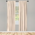 thumbnail image 4 of Ambesonne Pink White Window Curtains, Romantic Old Country, Each 28" W x 63" L, Pale Salmon and White, 4 of 4