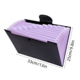 thumbnail image 3 of 8 Color Candy A4 Mini Accordion Office Supplies File Storage Bill Clip Transparent Folder, 3 of 6
