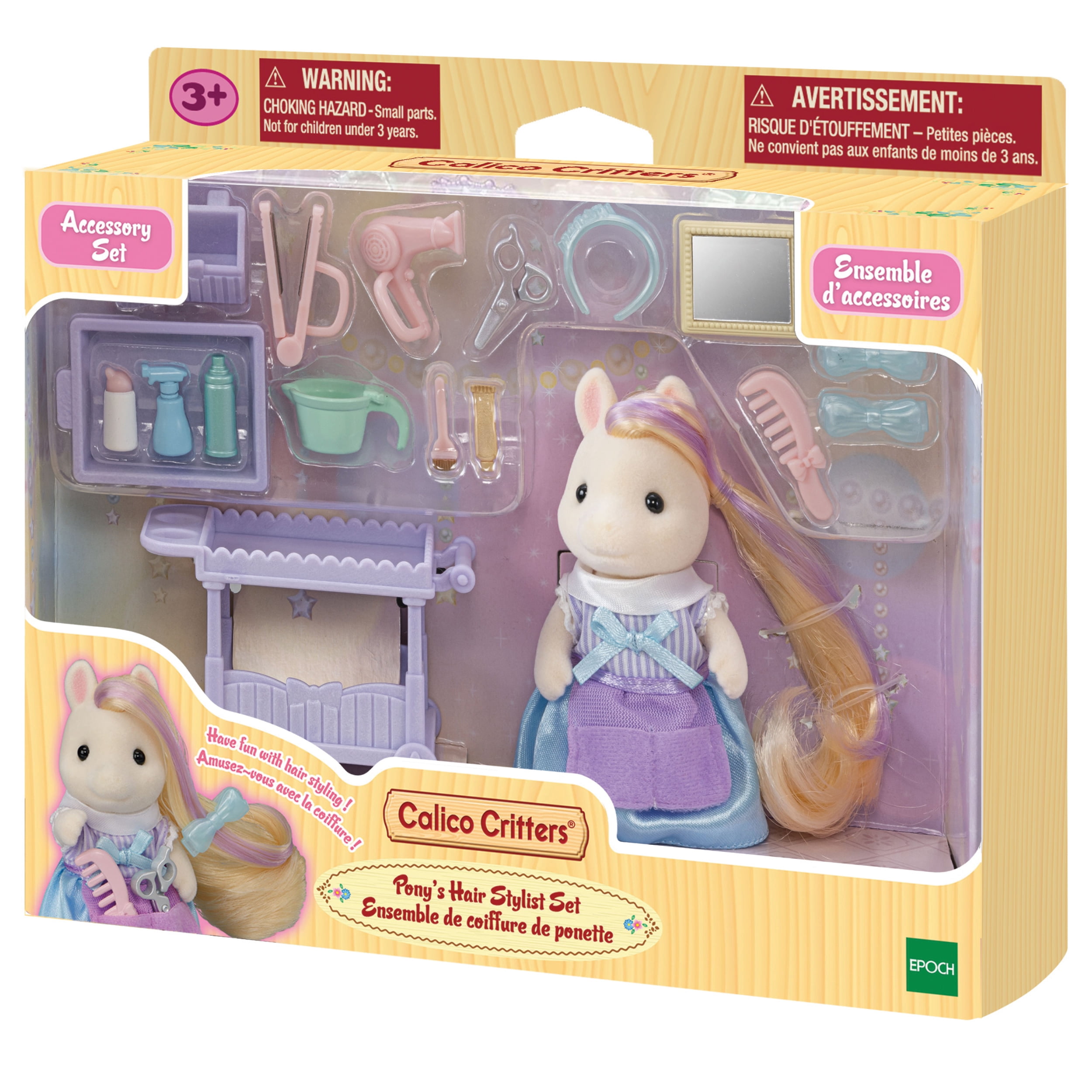 Calico Critters Pony's Hair Stylist Set, Dollhouse Playset with Figure and Accessories
