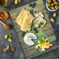 thumbnail image 5 of Live Laugh Love Cutting Board, Inspirational Wisdom Notes Perks on Wooden Board Rustic Background Image, Decorative Tempered Glass Cutting and Serving Board, Large Size, Multicolor, by Ambesonne, 5 of 5