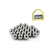 100 Pieces Nail Polish Mixing Agitator Balls - Chromium Steel Bearing Balls - Rust-proof Paint Mixing Balls - Metal Mixing Balls