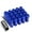 Blue, variant on J2 Engineering LN-T7-013-15-SL J2 Engineering 7075 -T6 Forged Aluminum M12X1.5 20Pcs 50mm Height Open -End Lug Nut Sets w / Socket Adapter Silver