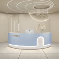 thumbnail image 2 of Cashier Table Reception Desk Counter Check Out Counter Supermarket Reception Desk Front Desk Empfangstheke Reception Furniture My Lux Decor Round, 2 of 6