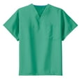 thumbnail image 5 of CornerStone Reversible V Neck Scrub Top-L (Jade Green), 5 of 6