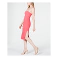 thumbnail image 3 of 4SI3NNA Womens Pink Spaghetti Strap Strapless Midi Cocktail Body Con Dress M, 3 of 3
