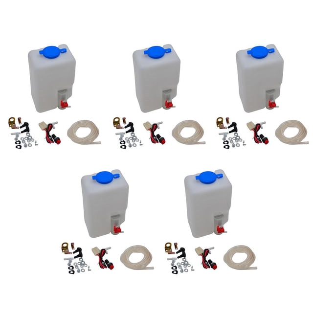 de manguera bomba de botella de limpiaparabrisas 5x para clásico de 12V 160186 Zulema Bomba de botella de lavaparabrisas