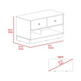 thumbnail image 4 of Black Modern Bench with 2 Drawers and Shelves / Ideal for Home Organization, 4 of 4