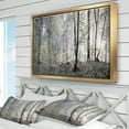 thumbnail image 3 of Designart ' Dark Morning in Forest Panorama ' Landscape Framed Canvas Art Print, 3 of 3