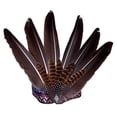 thumbnail image 1 of Tocado de plumas para hombres y mujeres, banda elástica para el cabello, tocado , diadema para espectáculo de escenario,, 1 of 7