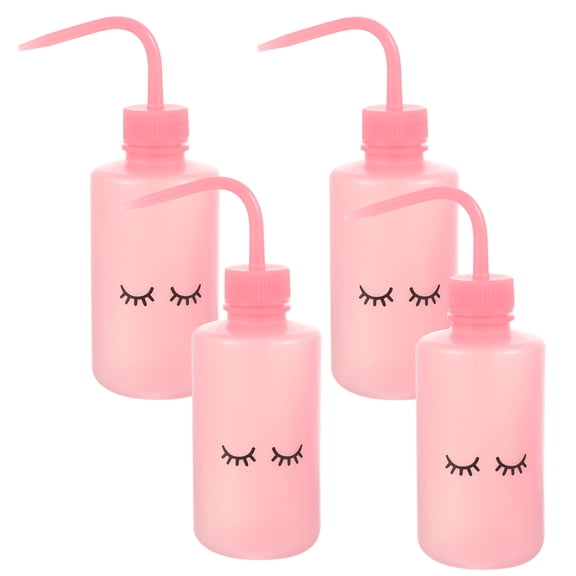 4 Pcs Eyelash Elbow Bottle Squirt Watering Cleaner Plants Pink