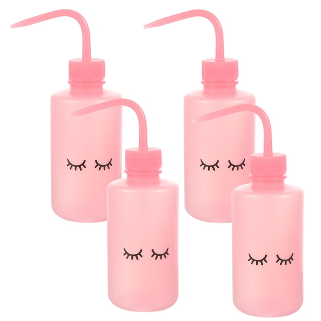 4 botellas para lavar pestañas, portátiles, para plantas, para regar flores.
