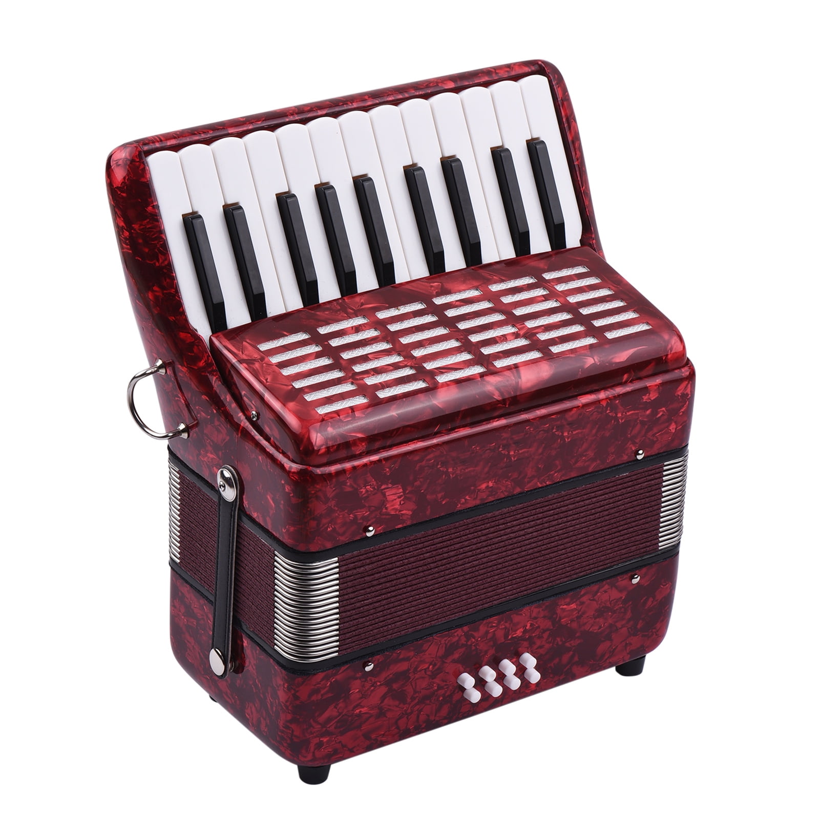 Gecheer 22 Keys 8 Bass Piano Accordion with Adjustable Straps Gig Bag
