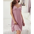 thumbnail image 2 of Richie House Nightgown Sexy Lingerie for Women Nightwear Sleeveless Nightdress S-L RHW2916-A-M, 2 of 7