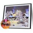 thumbnail image 1 of 5D DIY Diamantes Pintura Creative Snowhouse Paisaje Imagen Crystal Home Decor Hugtrwg Para estrenar, 1 of 9